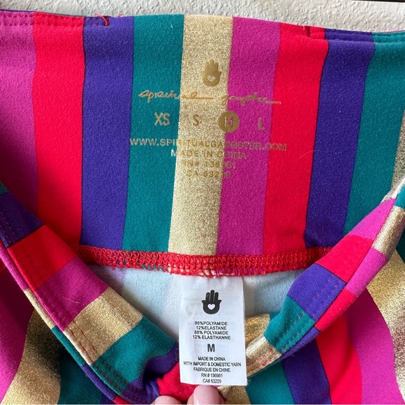 Spiritual Gangster Striped Biker Short - Picture 5 of 7